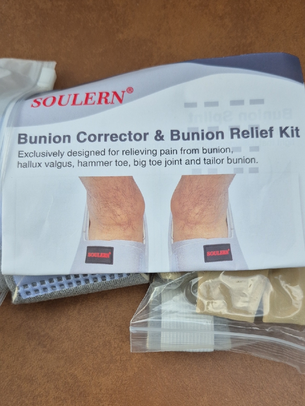 Gray Bunion Corrector & Relief Kit for Men